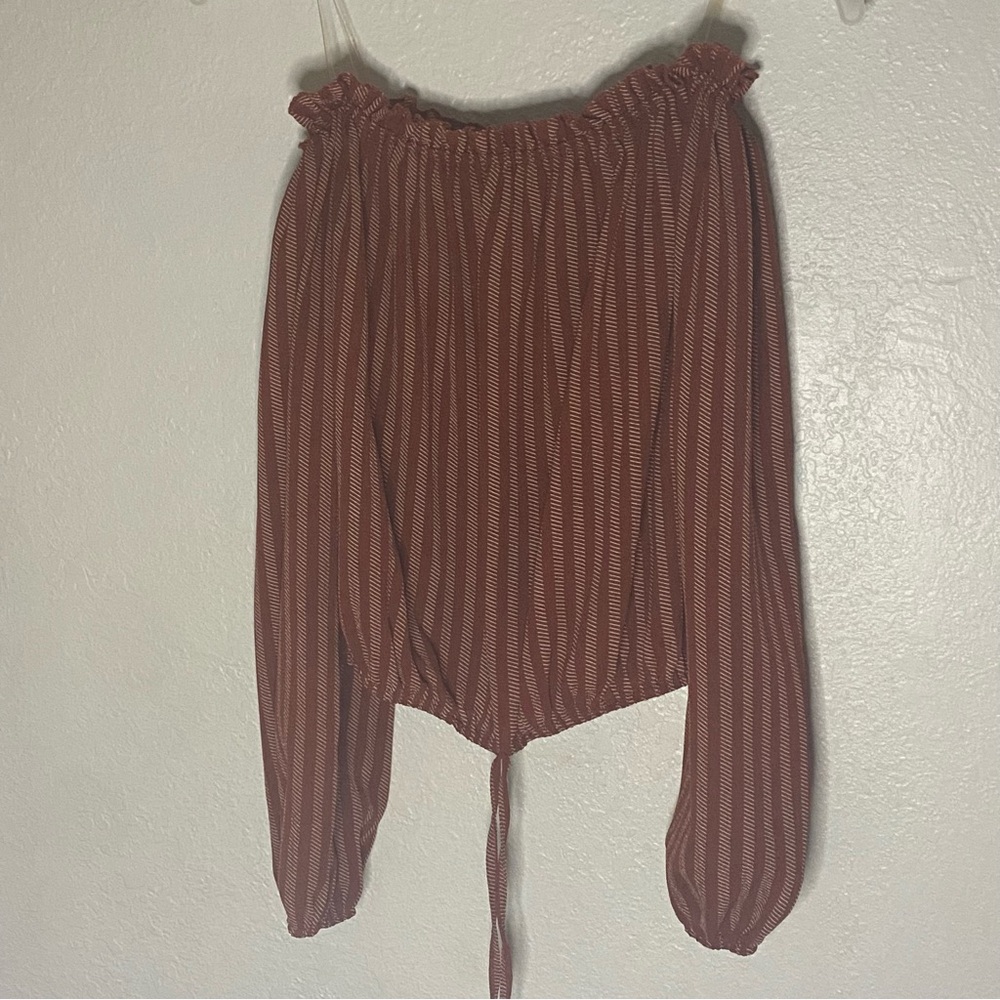 Striped Off-Shoulder Blouse